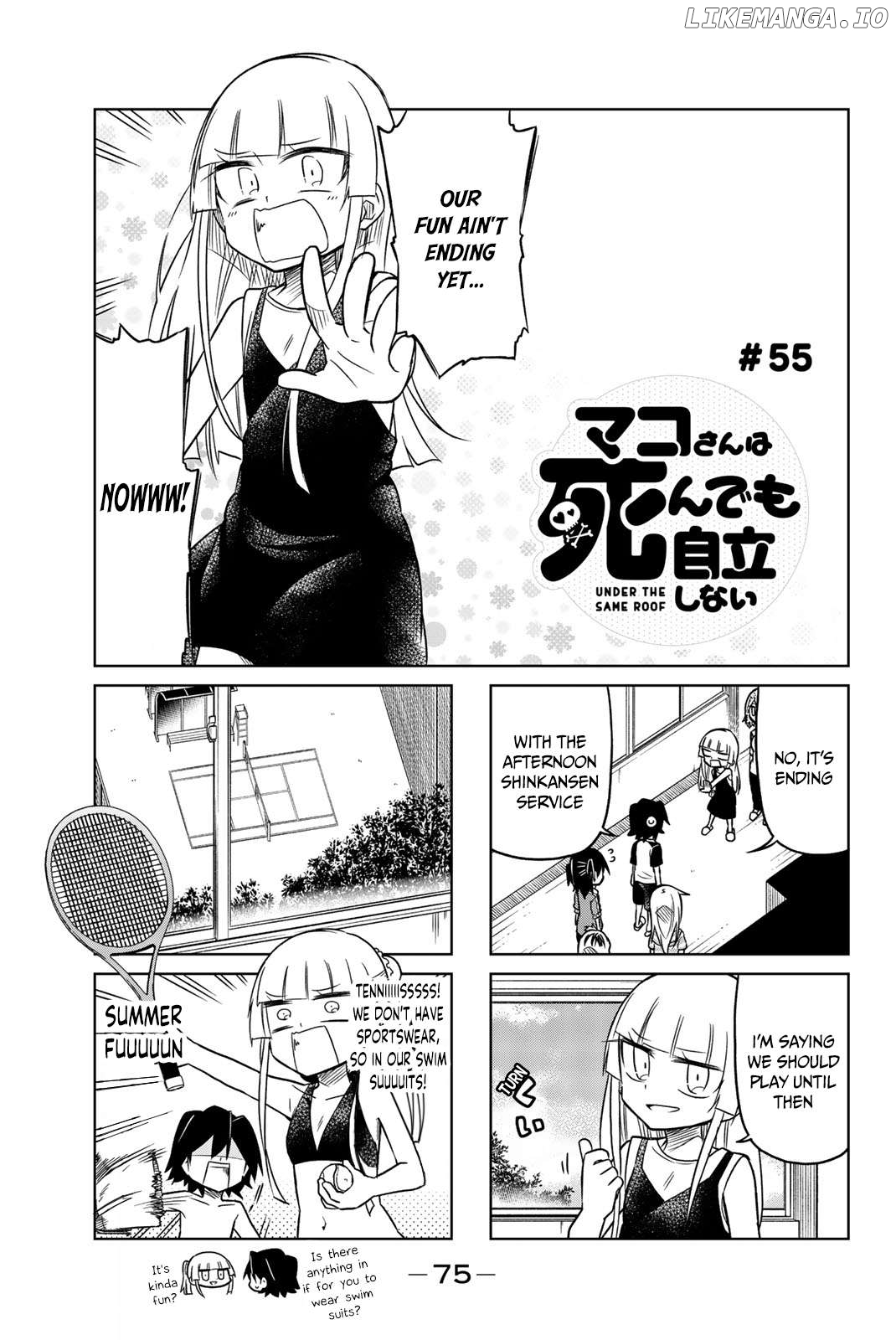 Mako-san Wa Shindemo Jiritsu Shinai Chapter 55 - page 2