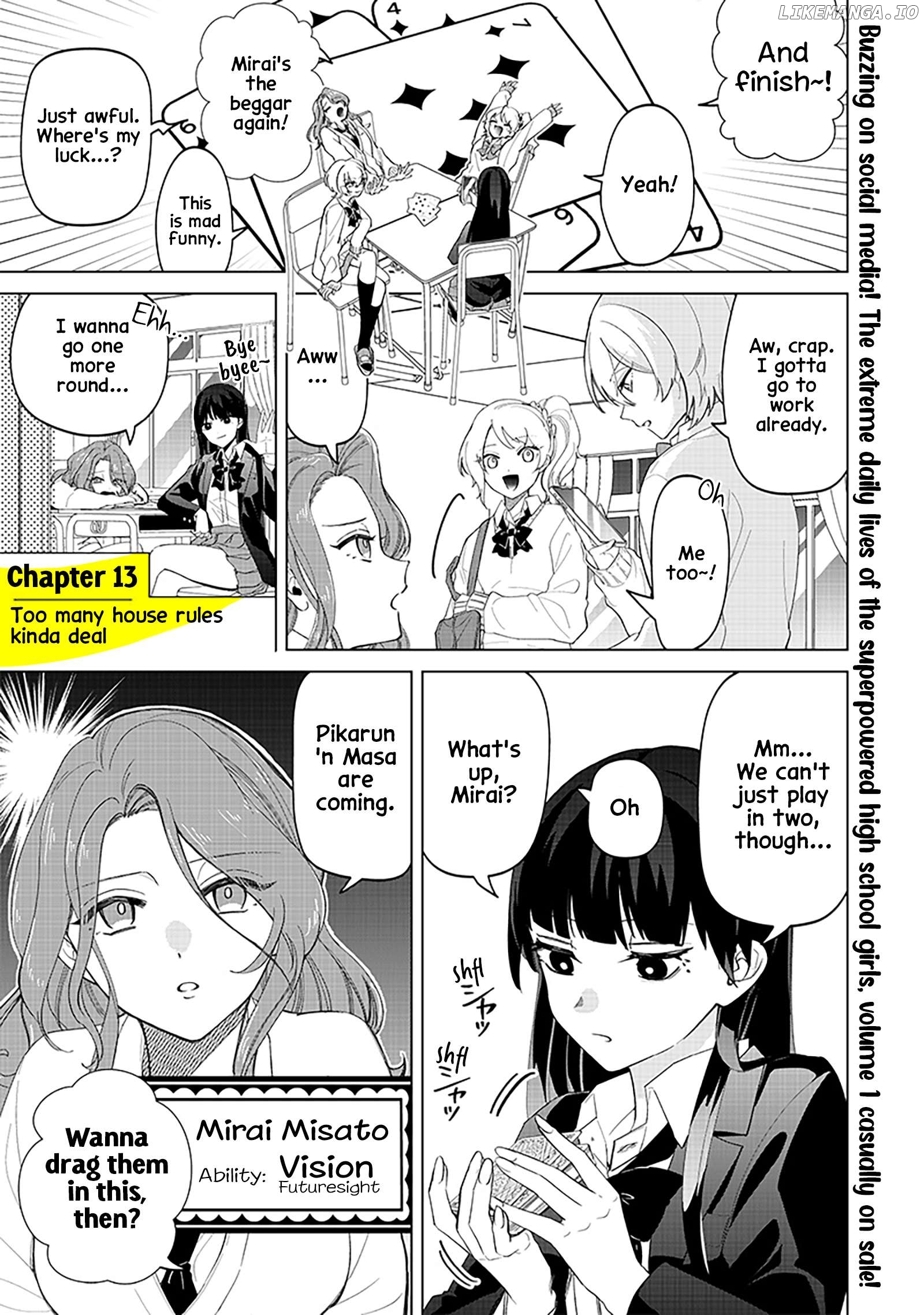 The Gals Who is Always Saying Insane Things. -My Daily Life at a Private Paranormal High School- Chapter 15 - page 1