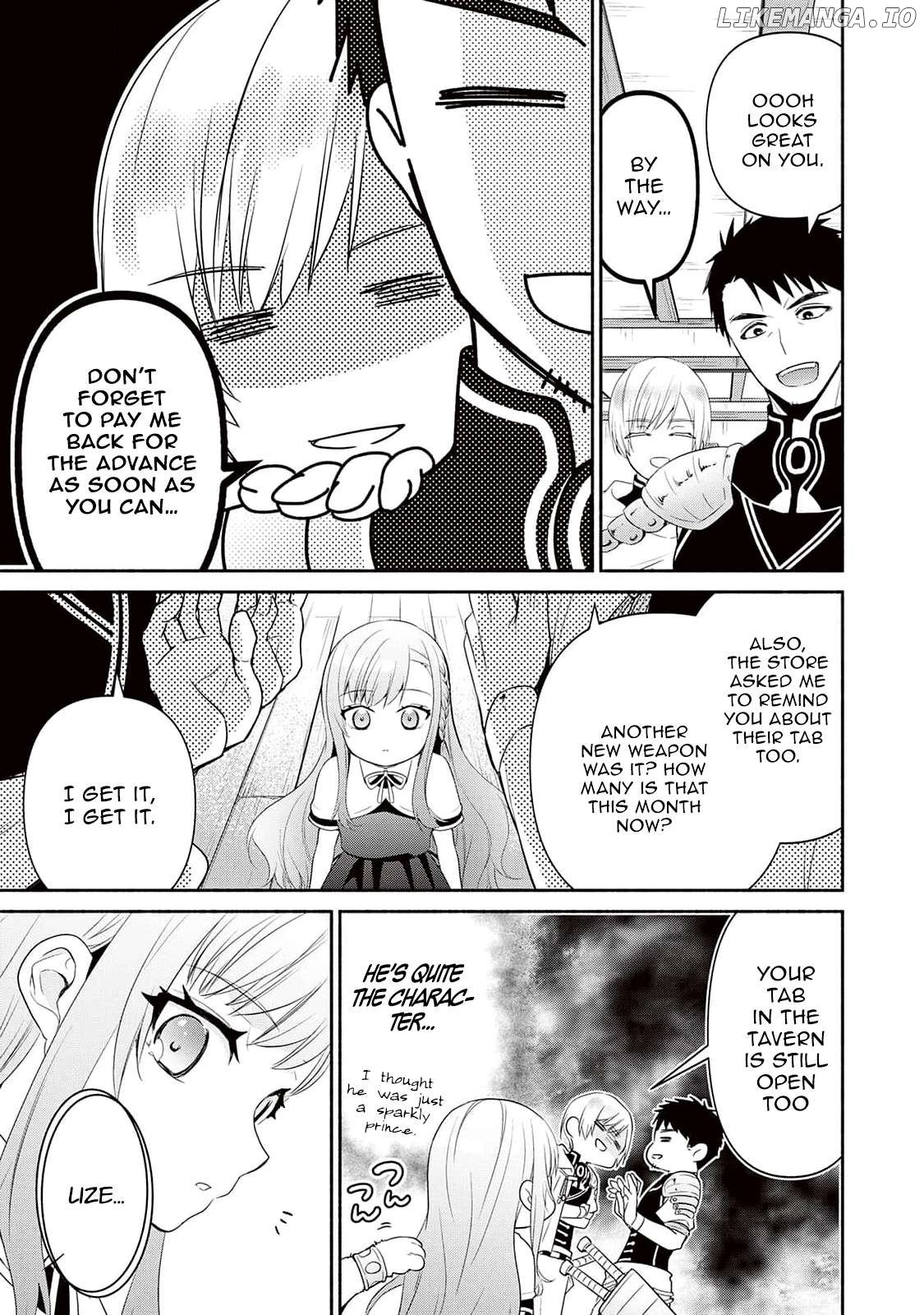 Tensei Youjo. Kamikemono to Ouji to, Saikyou no Ojisan Youhei-dan no Naka de Ikiru. Chapter 2 - page 13