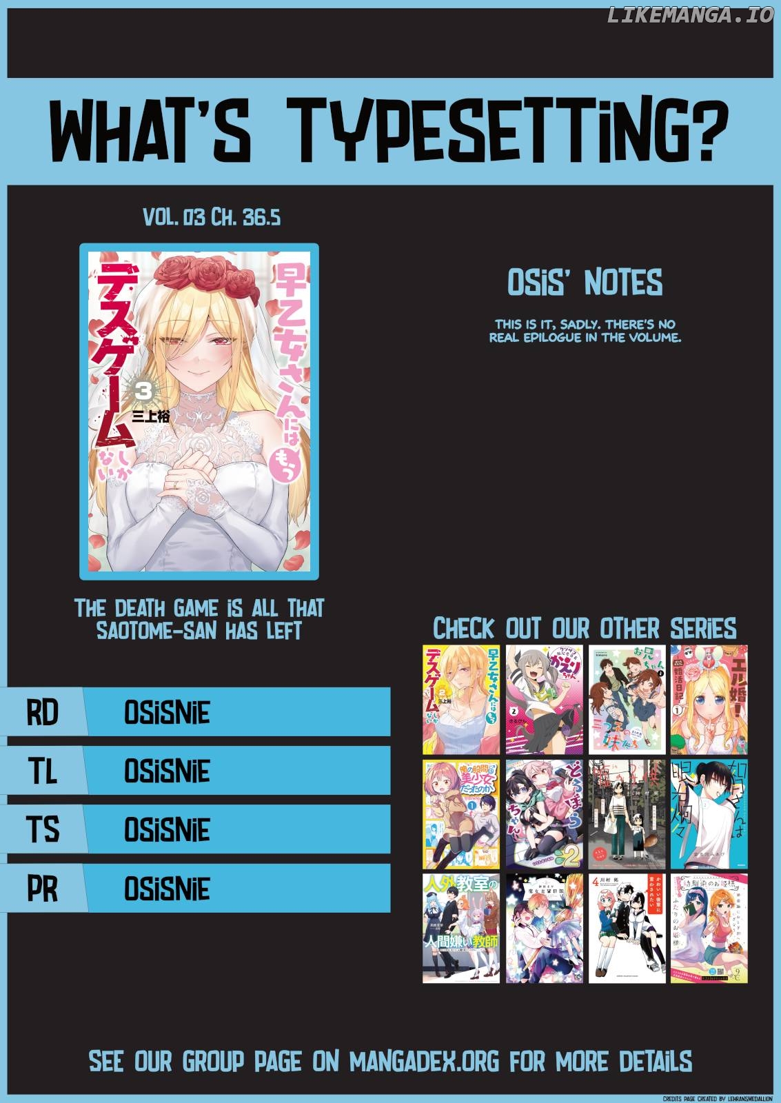 The death game is all that Saotome-san has left chapter 36.5 - page 14