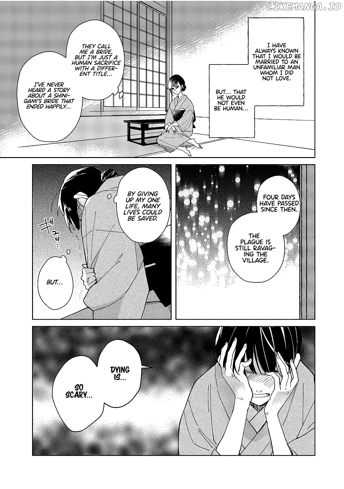 Shinigami no hatsukoi ~Botsuraku Kazoku no Reijou wa Ai wo Shiranai Shinigami ni Totsugu chapter 1 - page 40