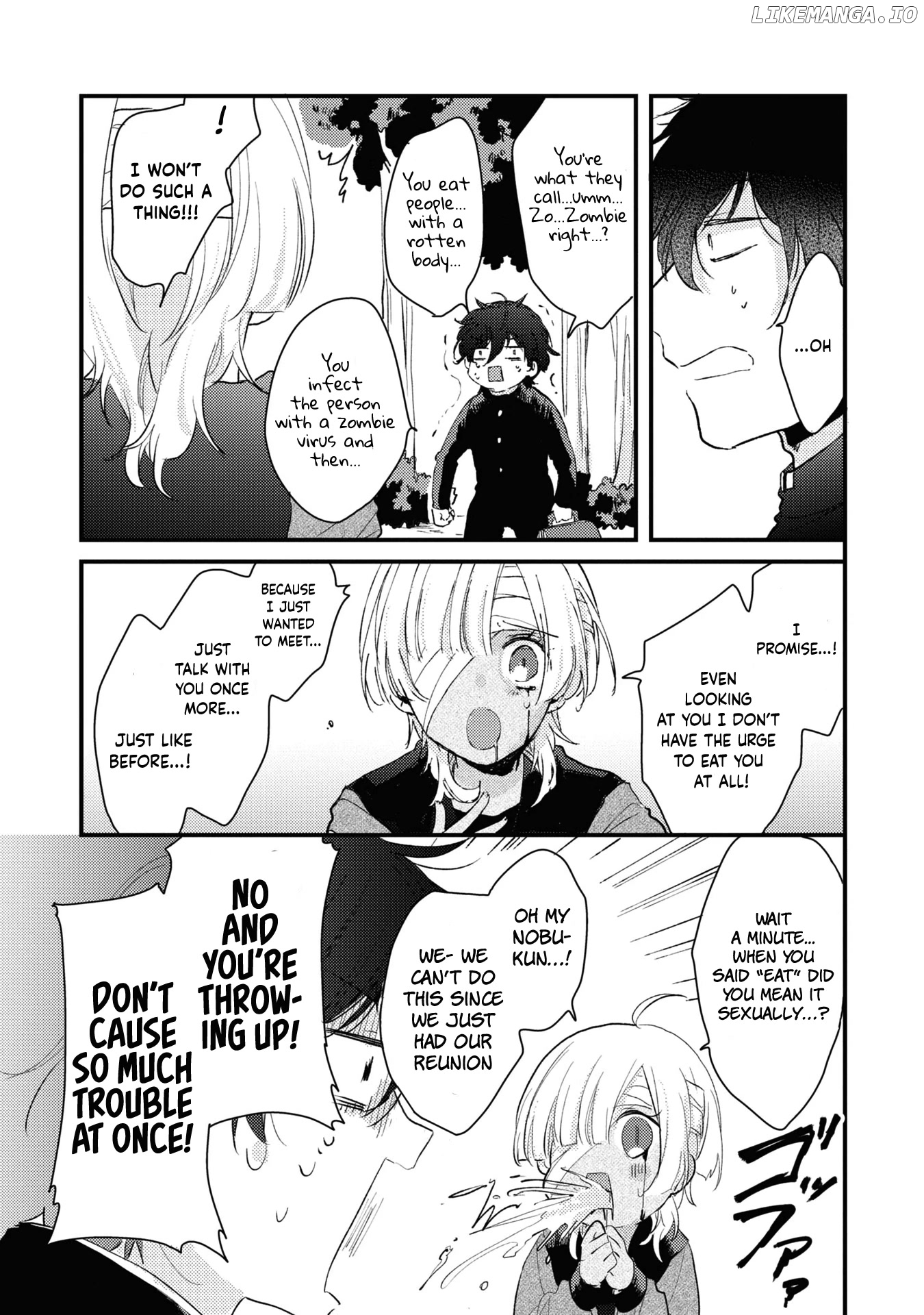 My first love childhood friend is back as a zombie!? chapter 1 - page 21