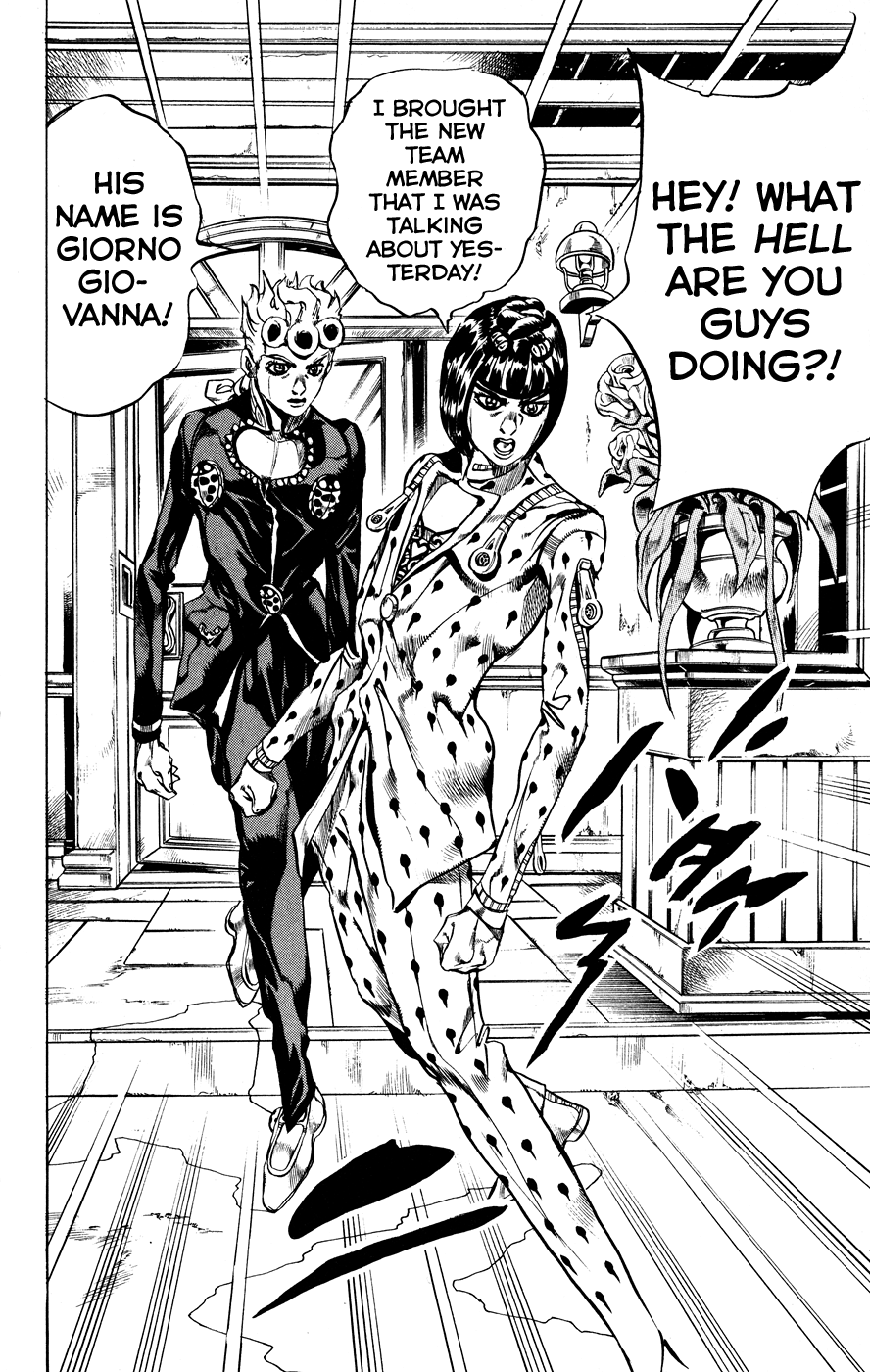 Jojo's Bizarre Adventure Part 5 - Vento Aureo chapter 17 - page 10