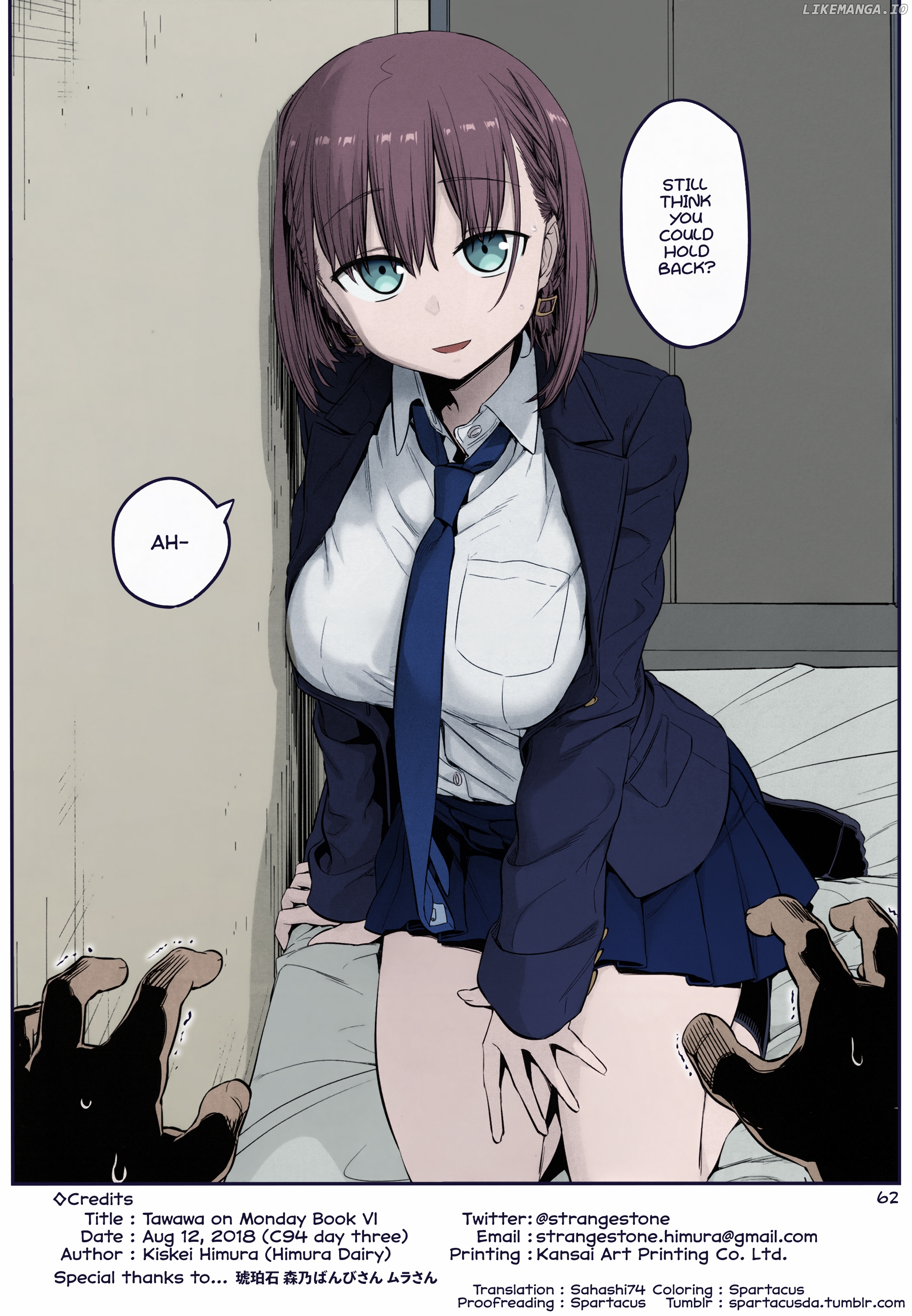 Getsuyoubi No Tawawa (Twitter Webcomic) (Fan Colored) chapter 19 - page 28