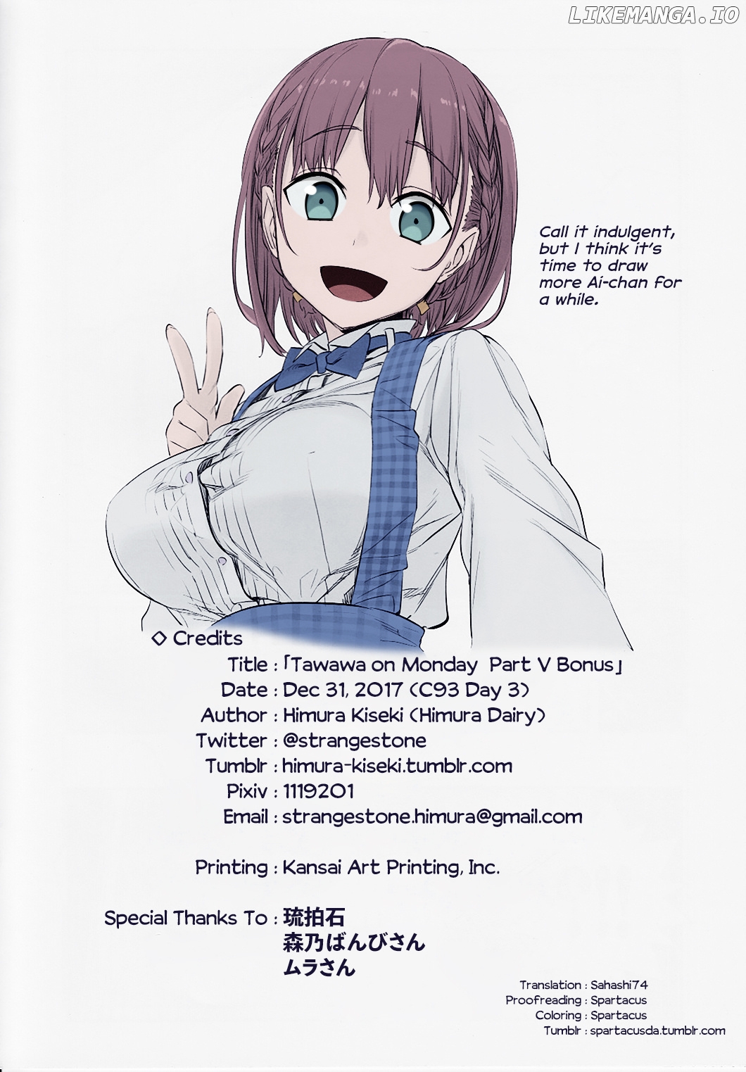 Getsuyoubi No Tawawa (Twitter Webcomic) (Fan Colored) chapter 17 - page 12