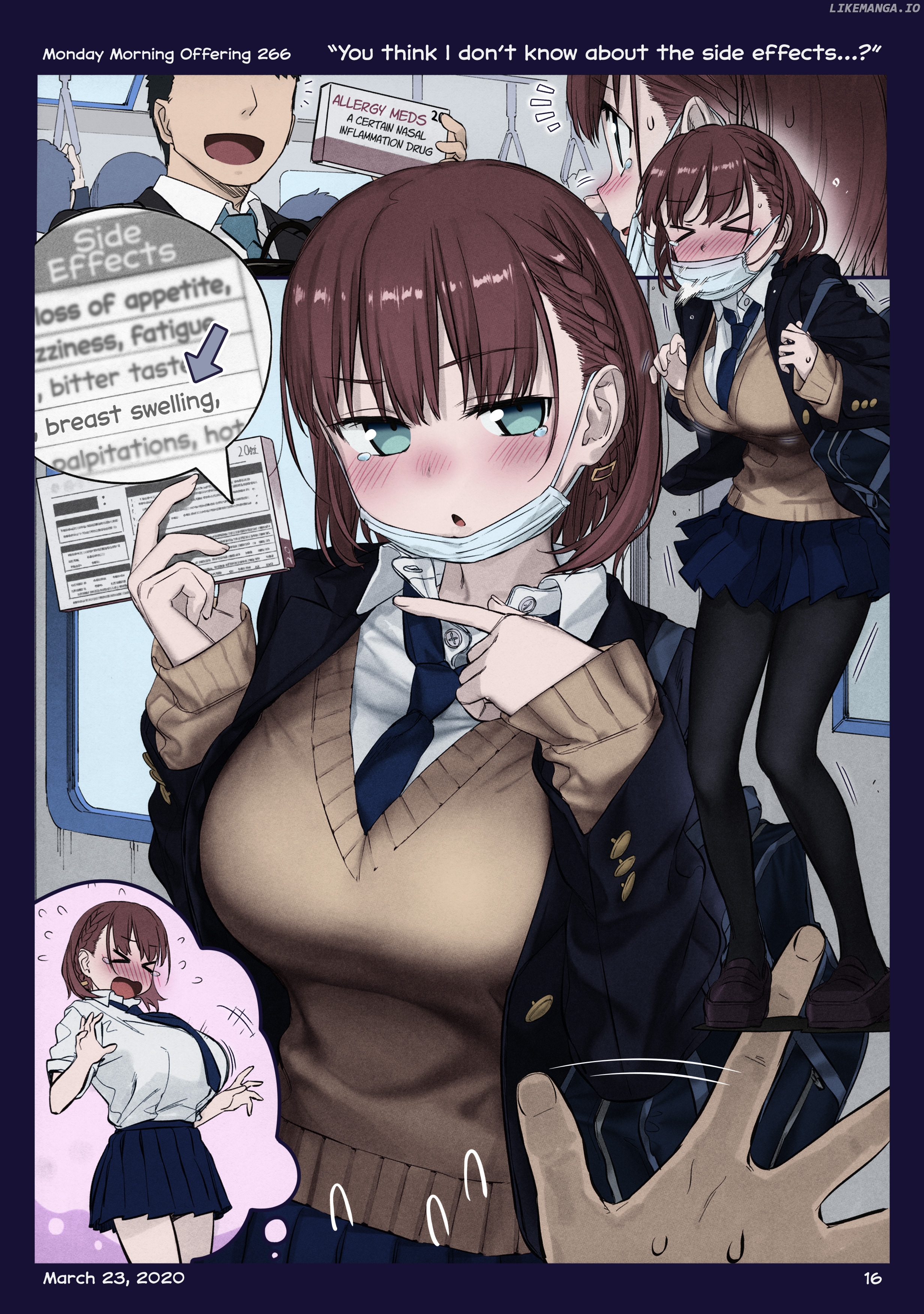 Getsuyoubi No Tawawa (Twitter Webcomic) (Fan Colored) chapter 36 - page 16