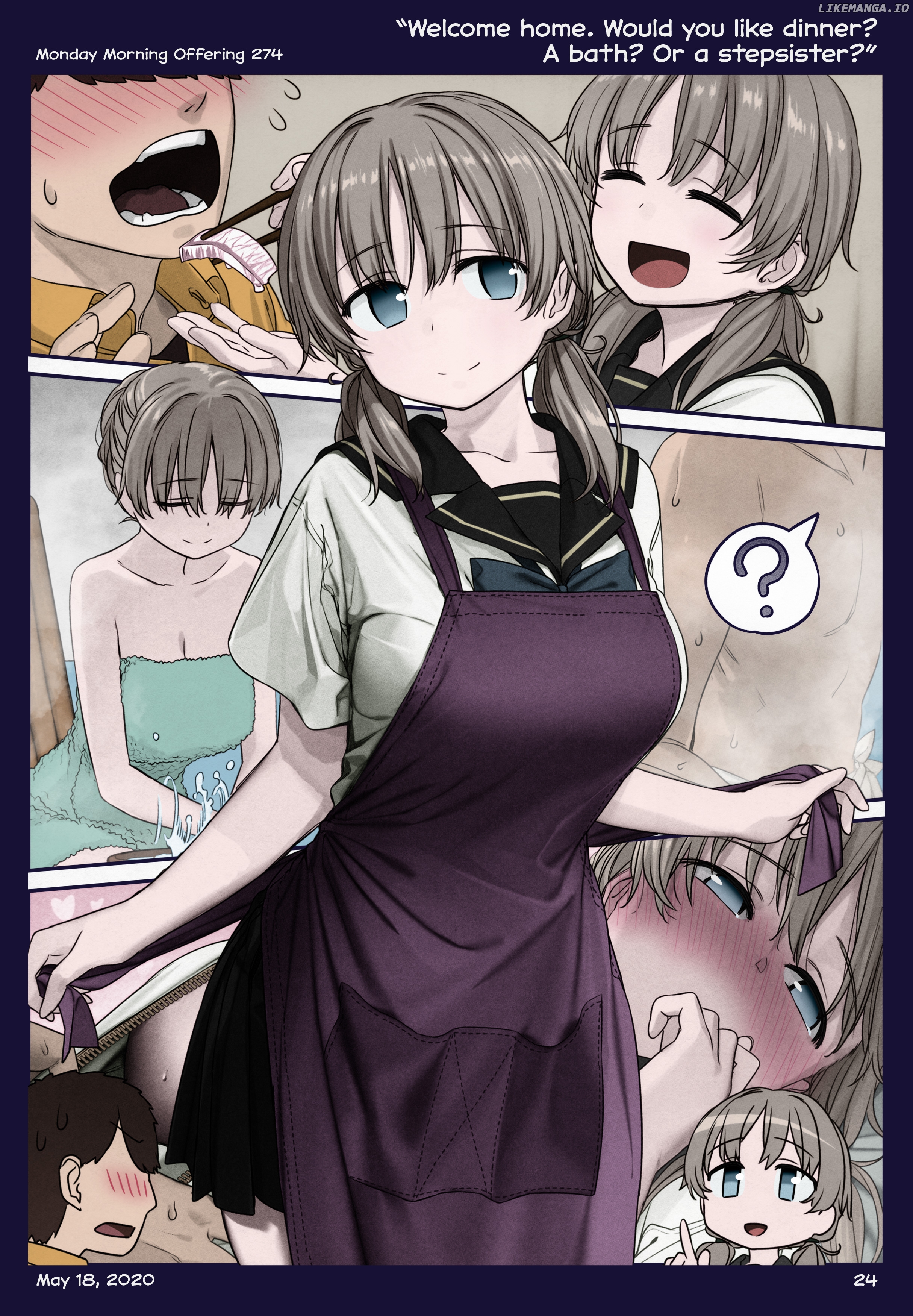 Getsuyoubi No Tawawa (Twitter Webcomic) (Fan Colored) chapter 36 - page 24