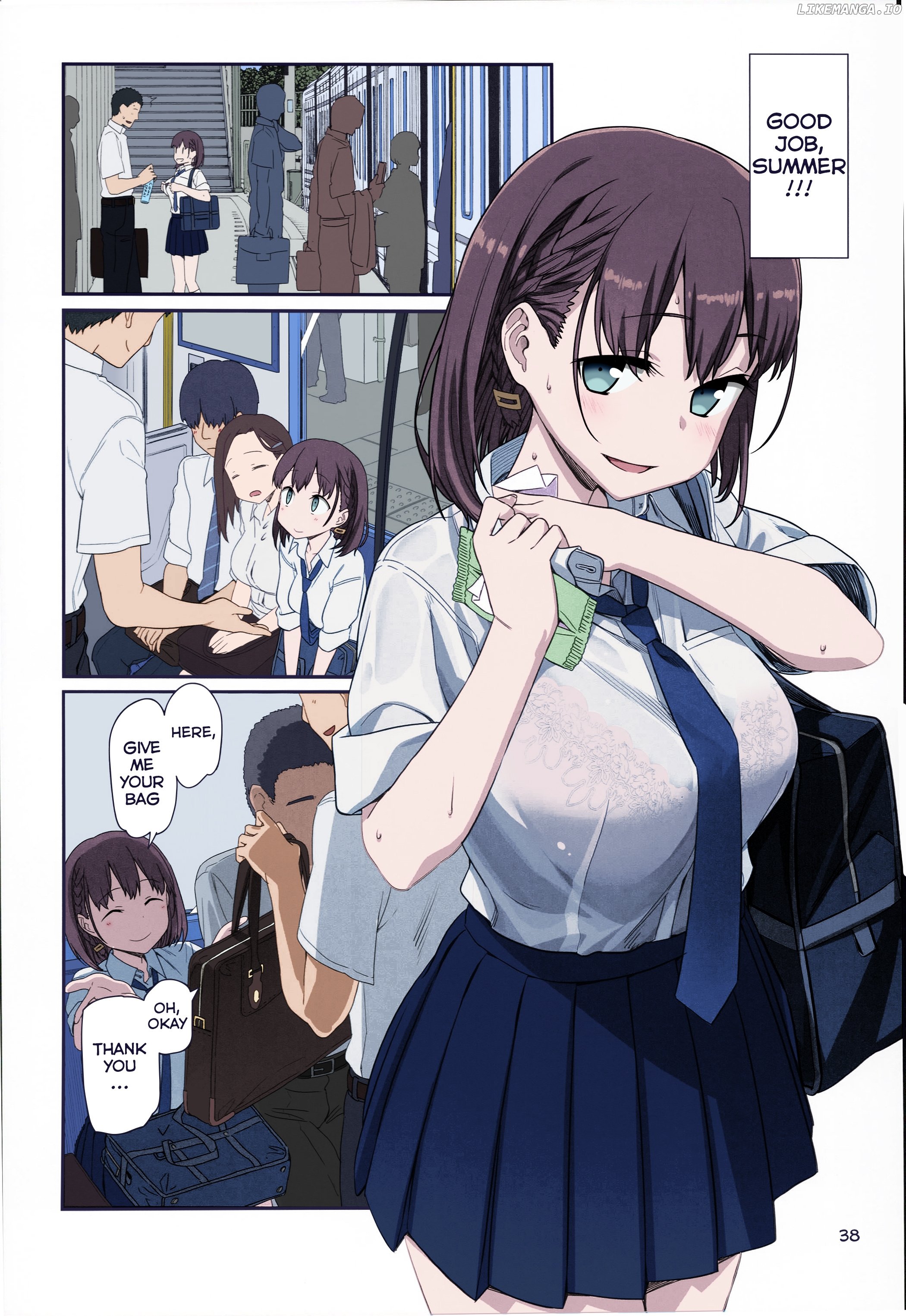 Getsuyoubi No Tawawa (Twitter Webcomic) (Fan Colored) chapter 5 - page 2