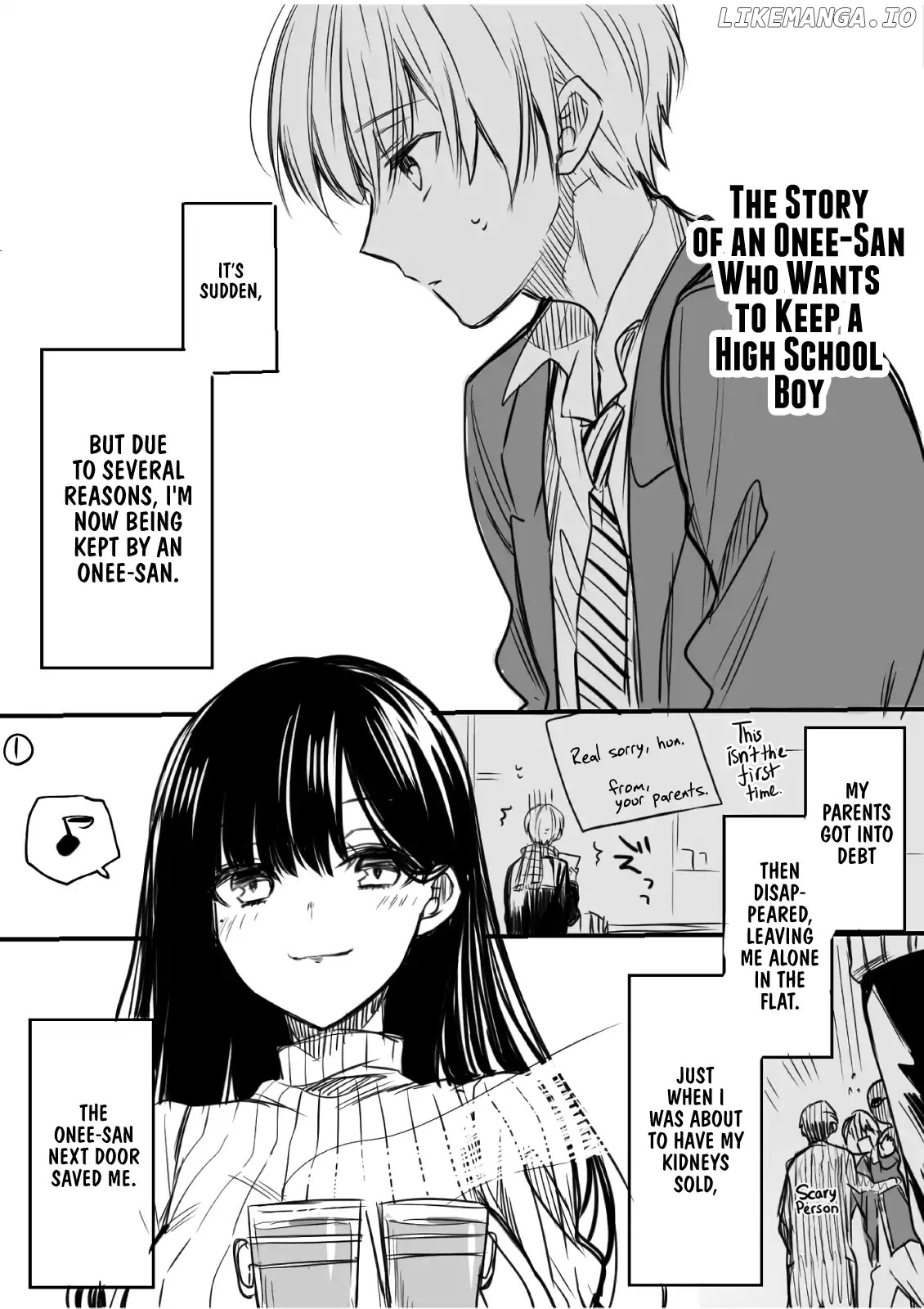 The Story of an Onee-San Who Wants to Keep a High School Boy chapter 1 - page 1