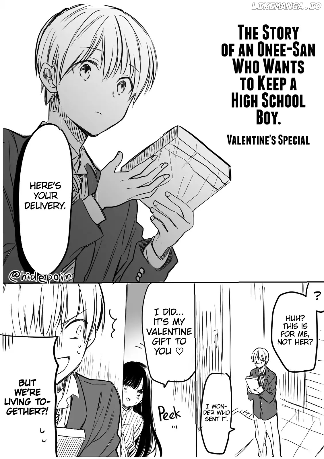 The Story of an Onee-San Who Wants to Keep a High School Boy chapter 5.5 - page 1