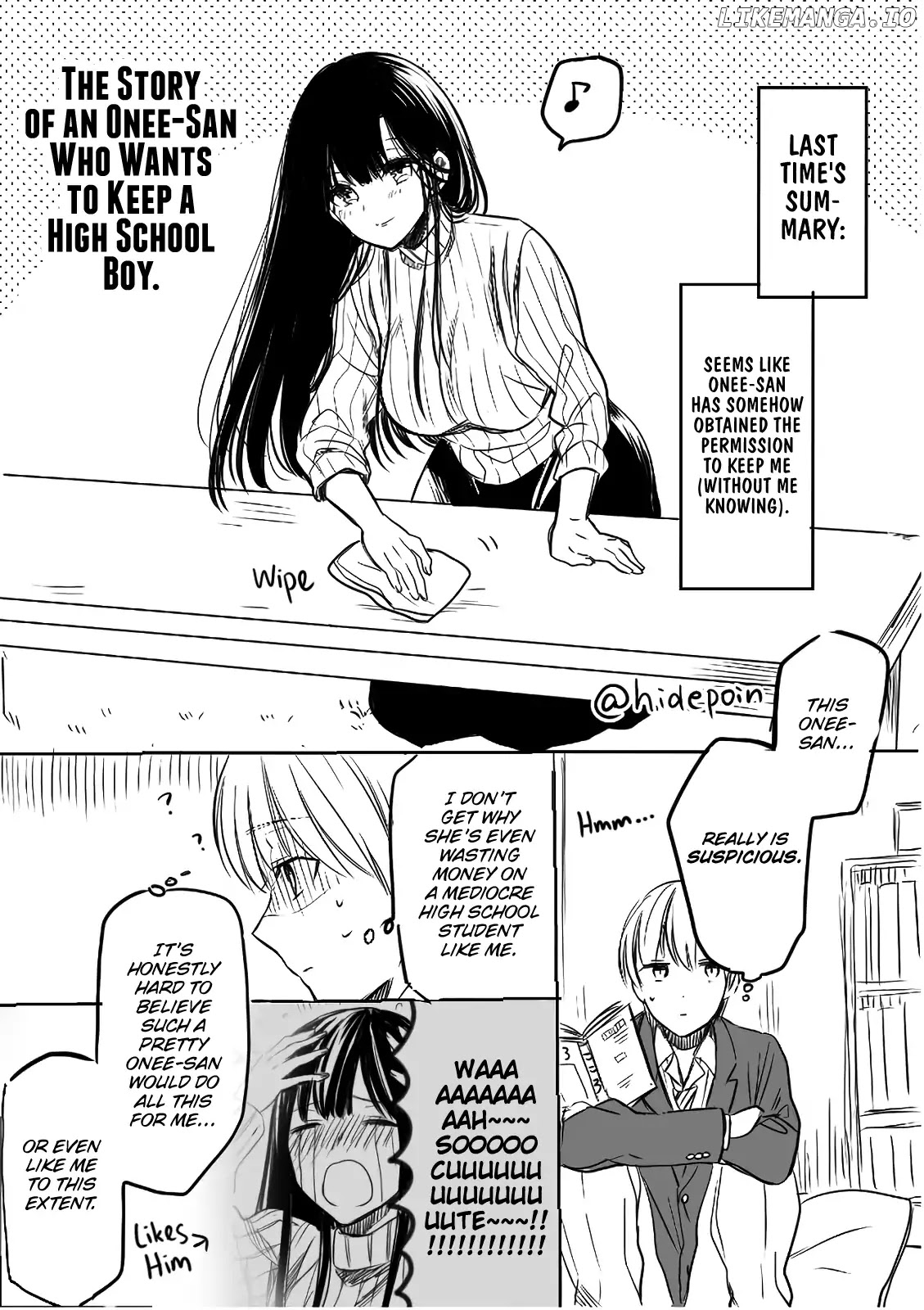 The Story of an Onee-San Who Wants to Keep a High School Boy chapter 5 - page 1