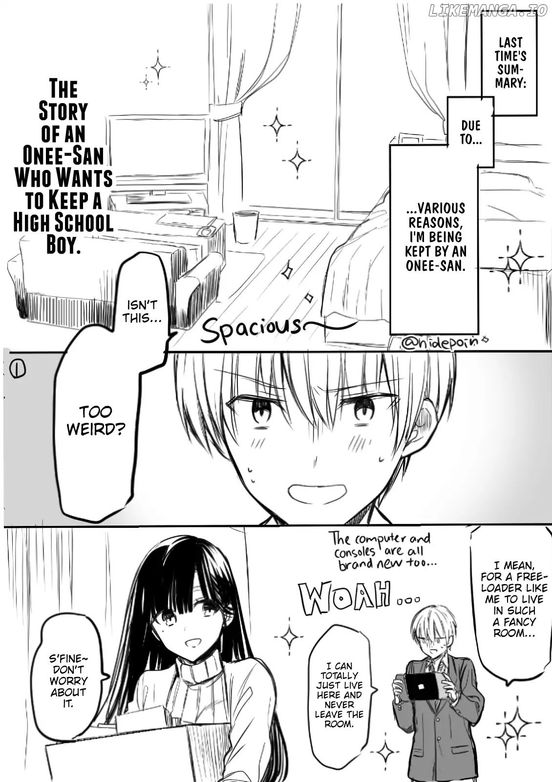 The Story of an Onee-San Who Wants to Keep a High School Boy chapter 2 - page 1