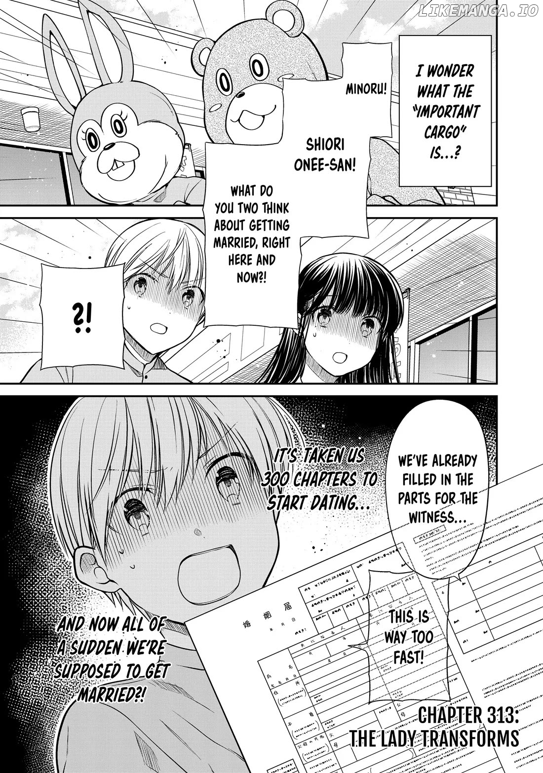 The Story of an Onee-San Who Wants to Keep a High School Boy chapter 313 - page 1