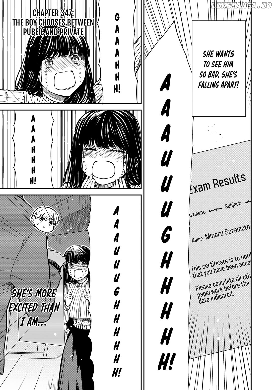 The Story of an Onee-San Who Wants to Keep a High School Boy chapter 347 - page 1