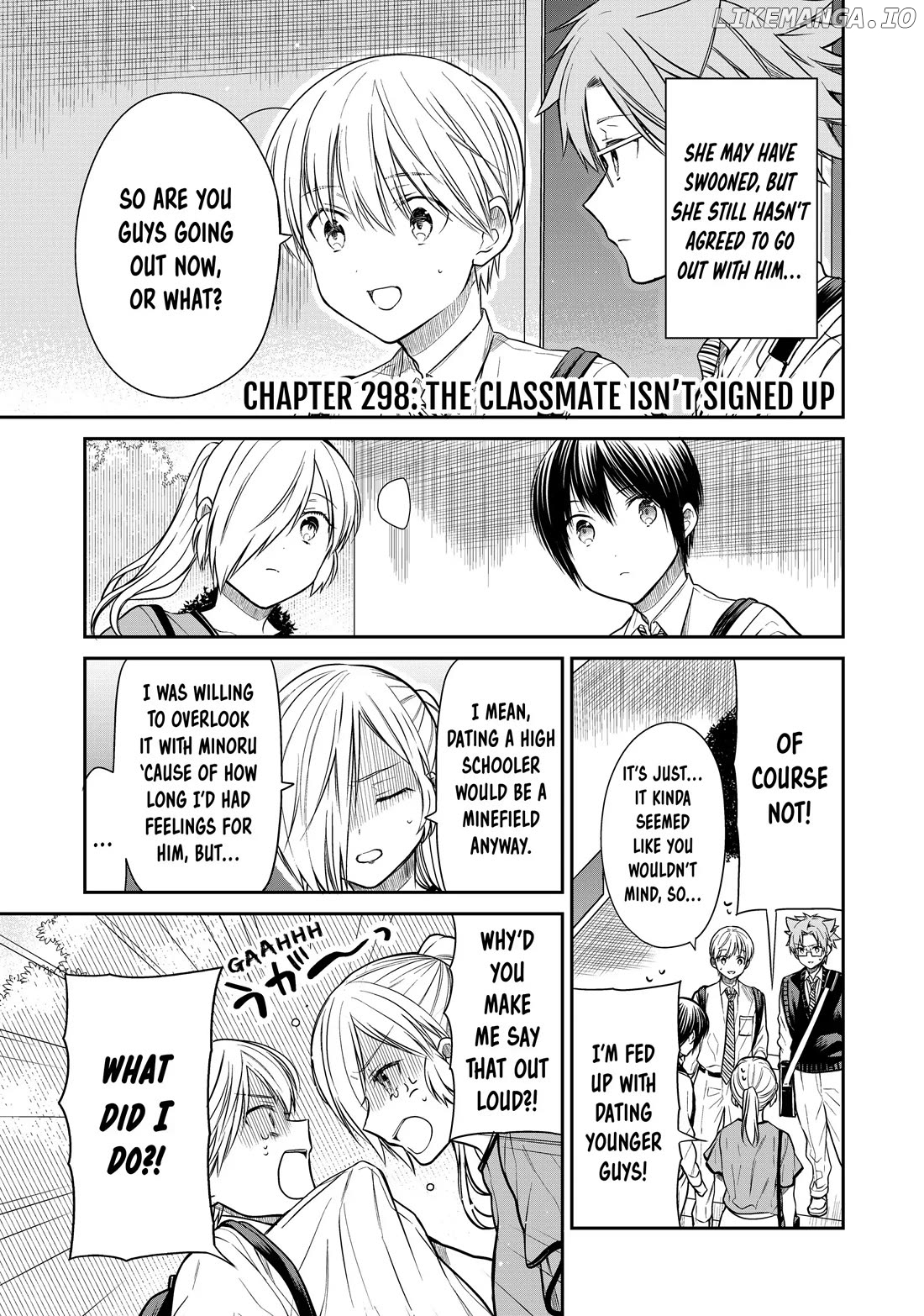 The Story of an Onee-San Who Wants to Keep a High School Boy chapter 298 - page 1