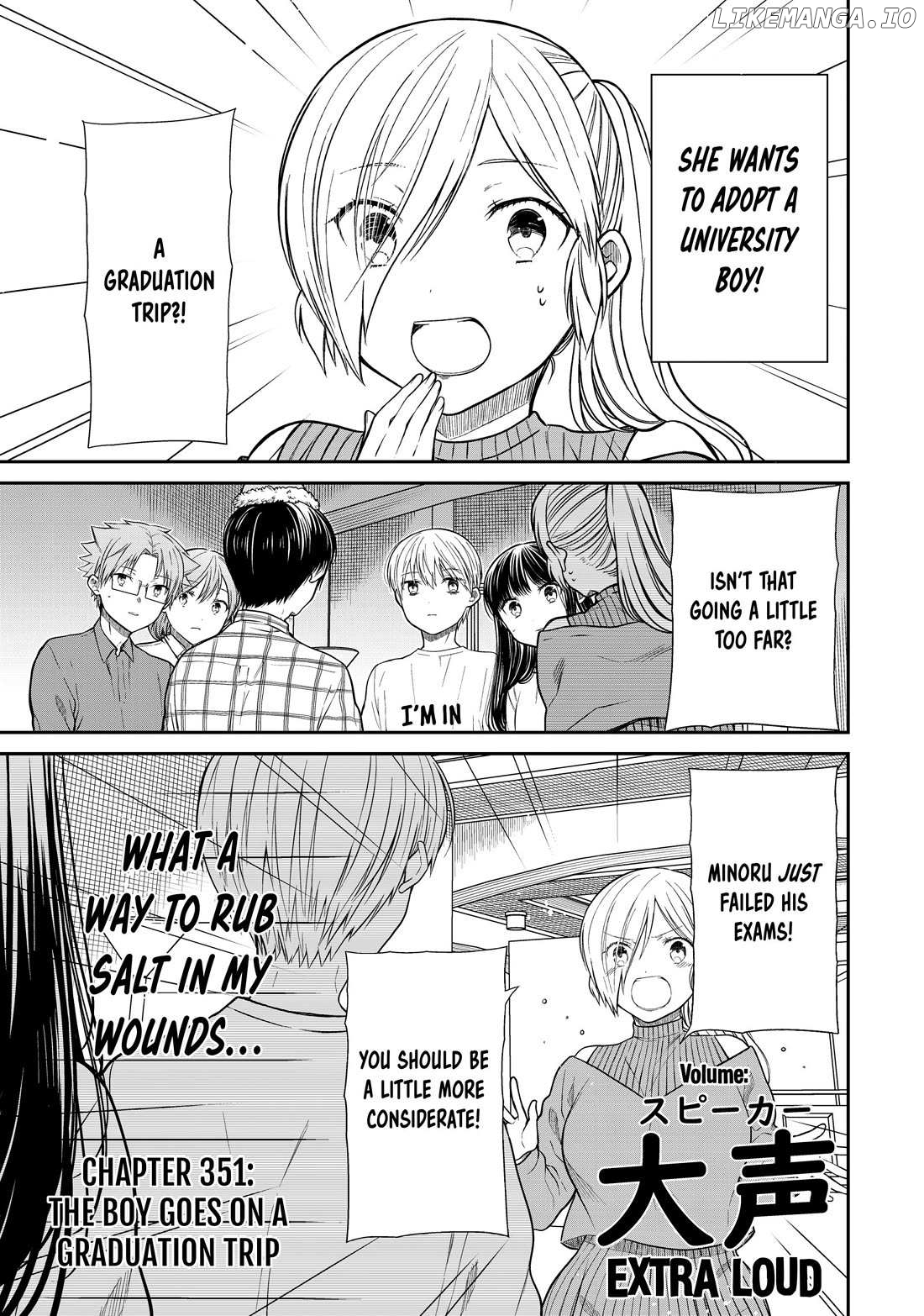 The Story of an Onee-San Who Wants to Keep a High School Boy Chapter 351 - page 1