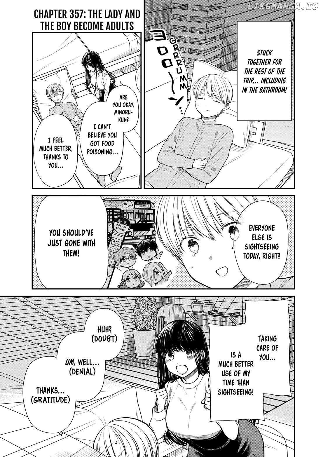 The Story of an Onee-San Who Wants to Keep a High School Boy Chapter 357 - page 1