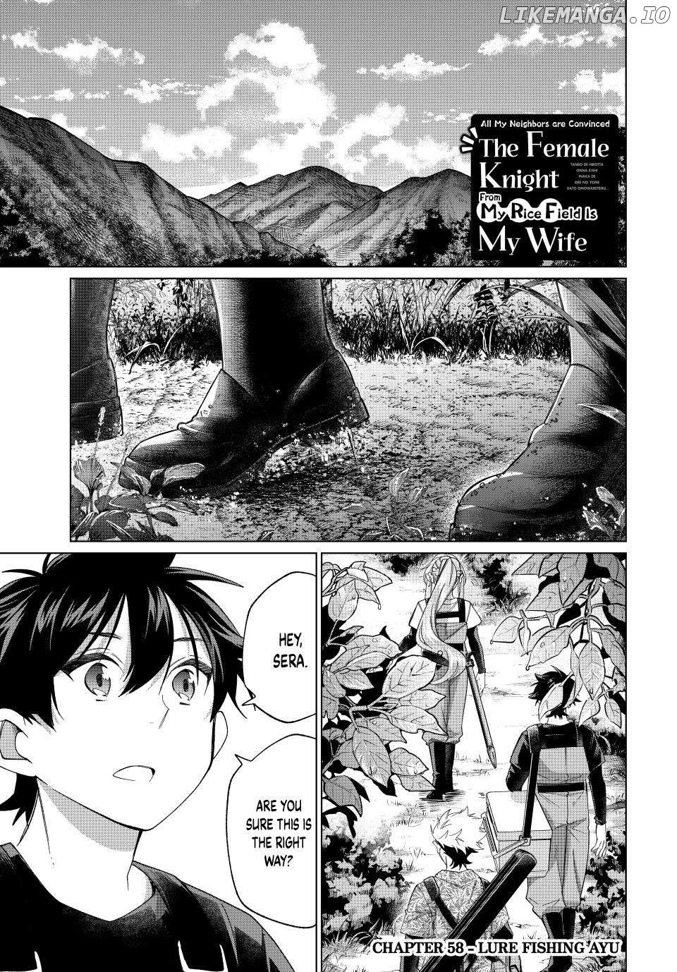 All My Neighbors are Convinced the Female Knight from My Rice Field Is My Wife Chapter 58 - page 1