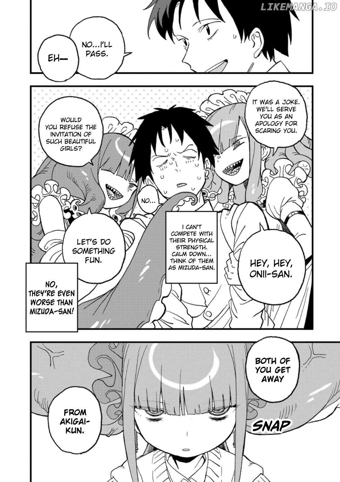 Mizudako-Chan Kara Wa Nigerarenai! Chapter 15 - page 8