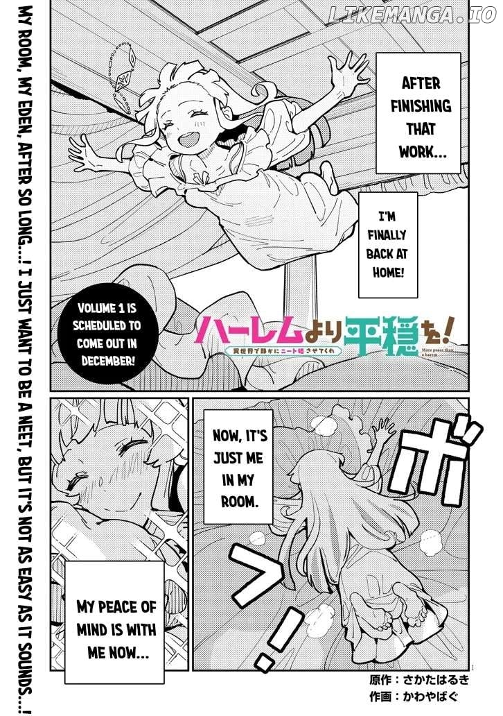 Harem Yori Heion o! Isekai de Shizuka ni NEET Hime sasete Kure Chapter 6 - page 1