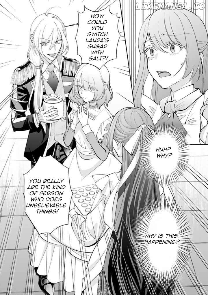 Okashi na Akuyaku Reijou wa Botsurakugo ni Amatou no Ouji ni Karamareru you ni Narimashita Chapter 1.2 - page 13