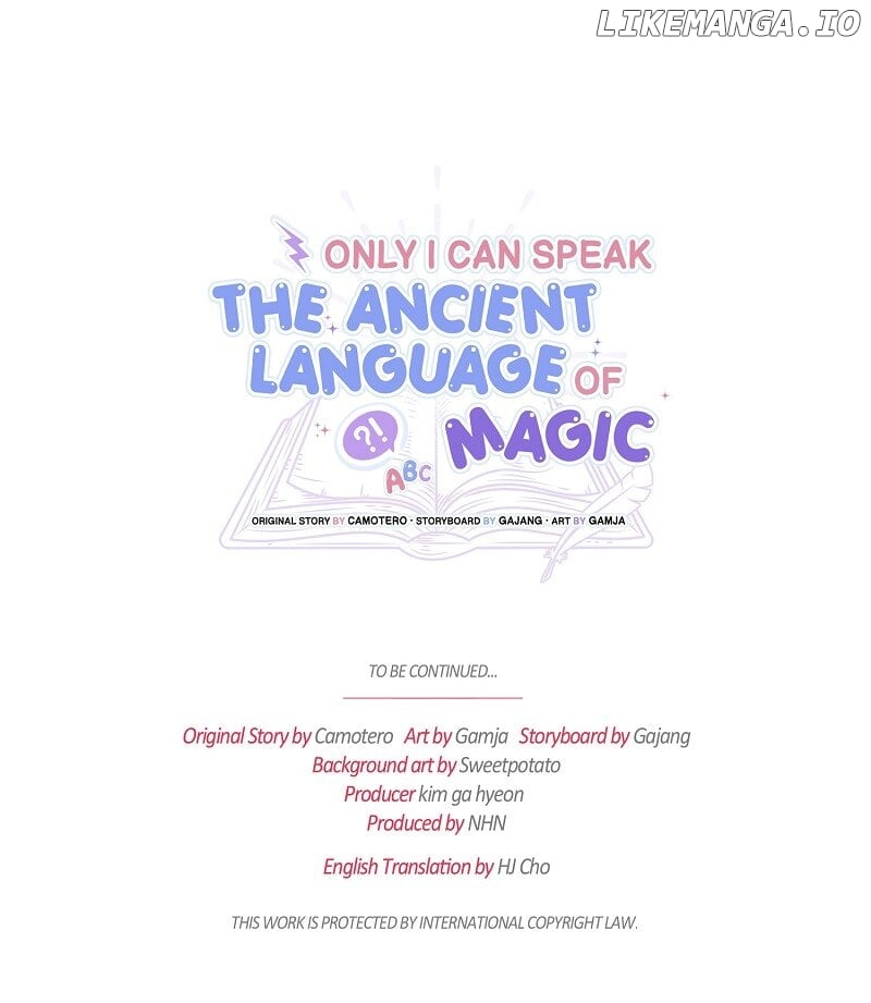 Only I Can Speak the Ancient Language of Magic Chapter 81 - page 69