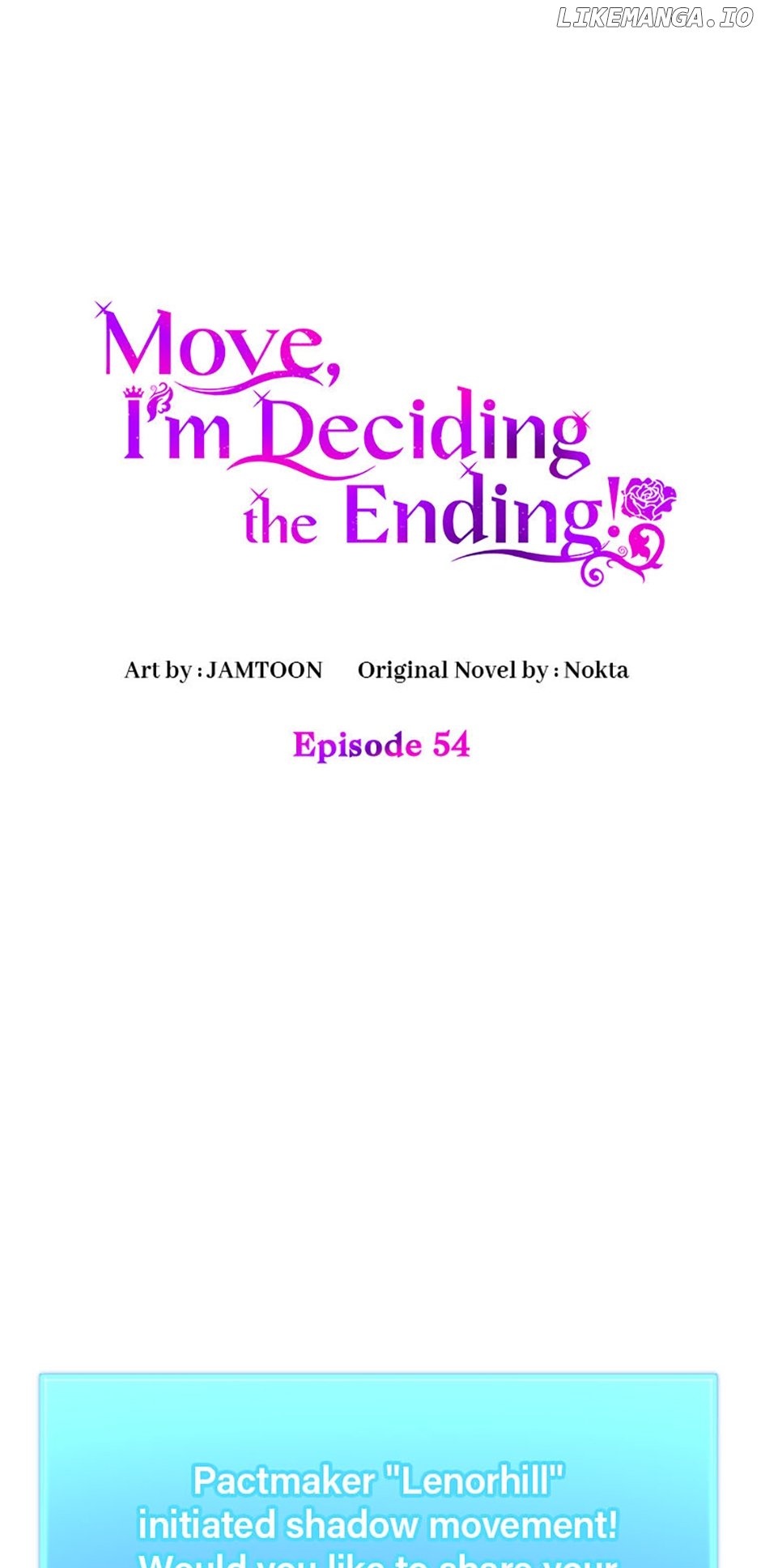 Get Out Of The Way, I’ll Decide The Ending Now! Chapter 54 - page 1