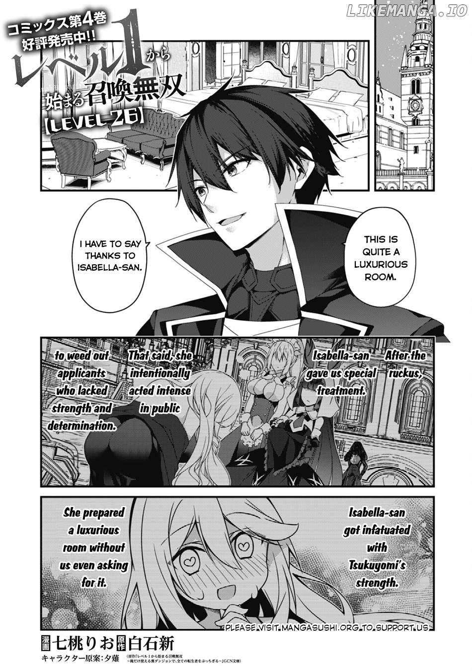 Level 1 Kara Hajimaru Shoukan Musou Chapter 26 - page 2