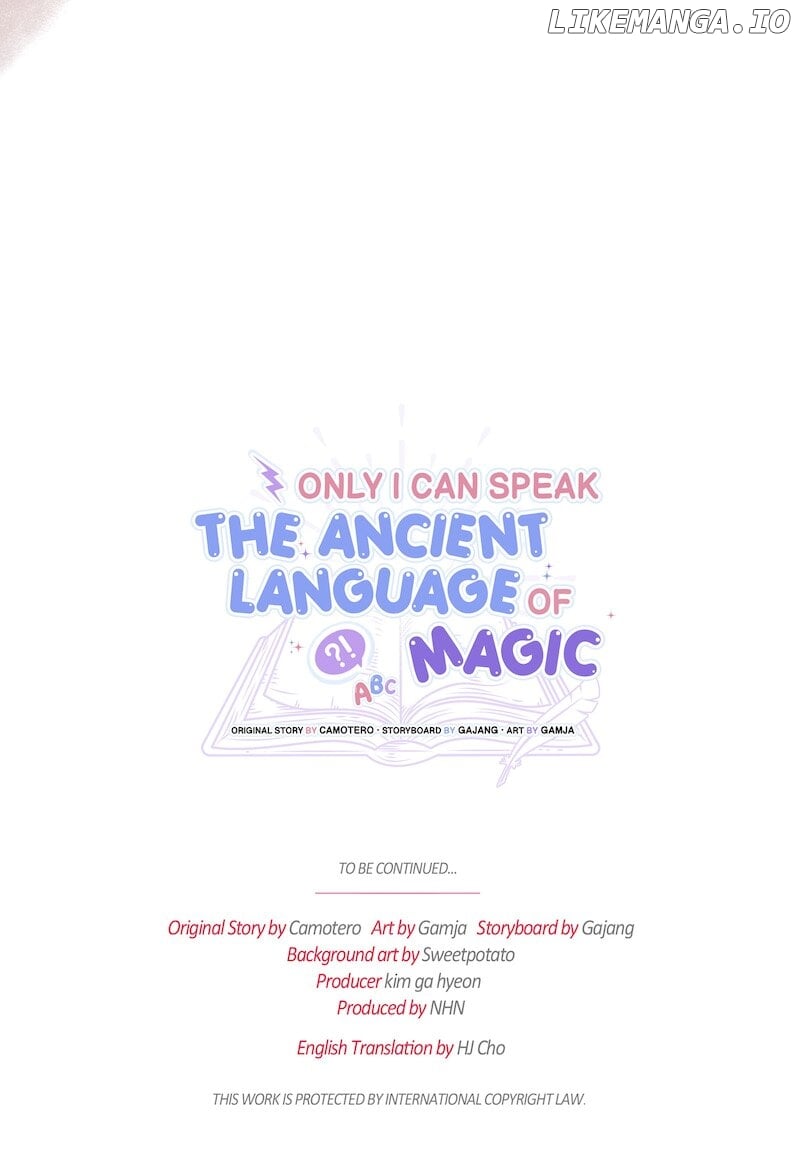 Only I Can Speak the Ancient Language of Magic Chapter 83 - page 69