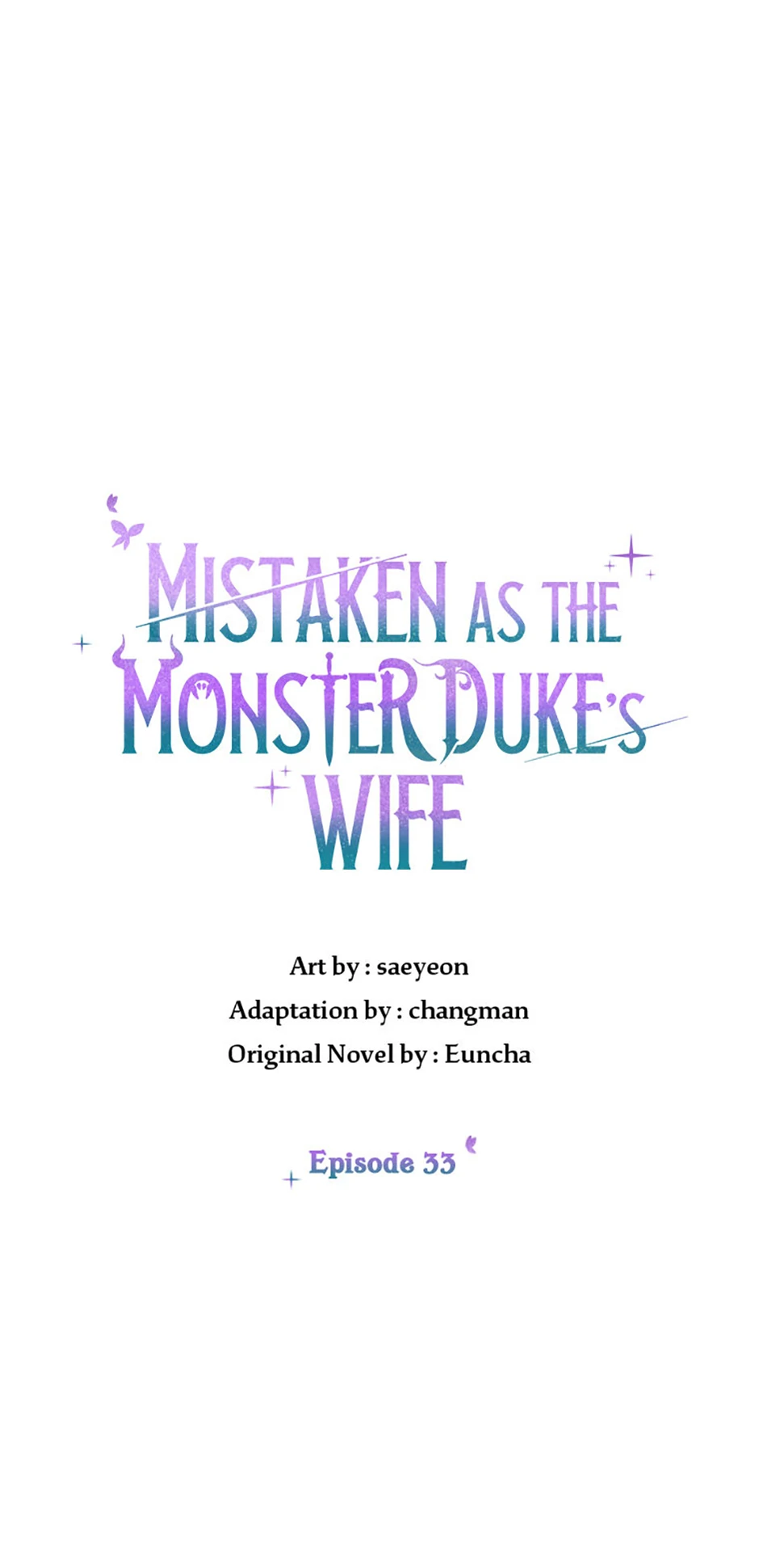 The Monster Duke Mistook Me for His Wife Chapter 33 - page 1