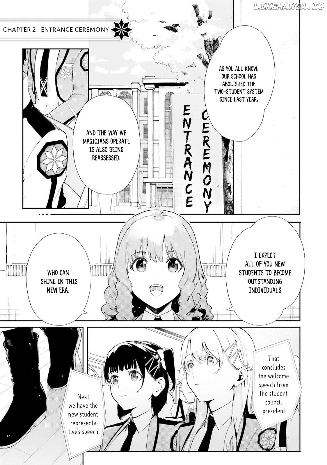 Shin Mahouka Koukou no Rettousei: Cygnus no Otome-tachi Chapter 2 - page 2