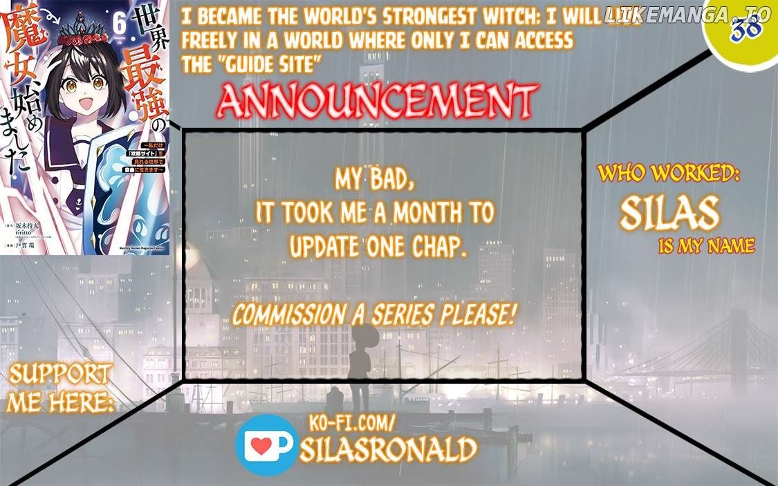 I Became The World's Strongest Witch, ~I Will Live Freely In A World Where Only I Can Access The "guide Site"~ Chapter 38 - page 1