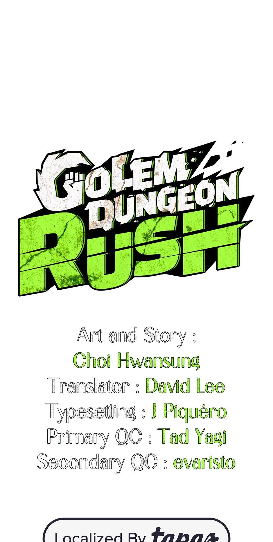 Golem Dungeon Rush Chapter 74 - page 1