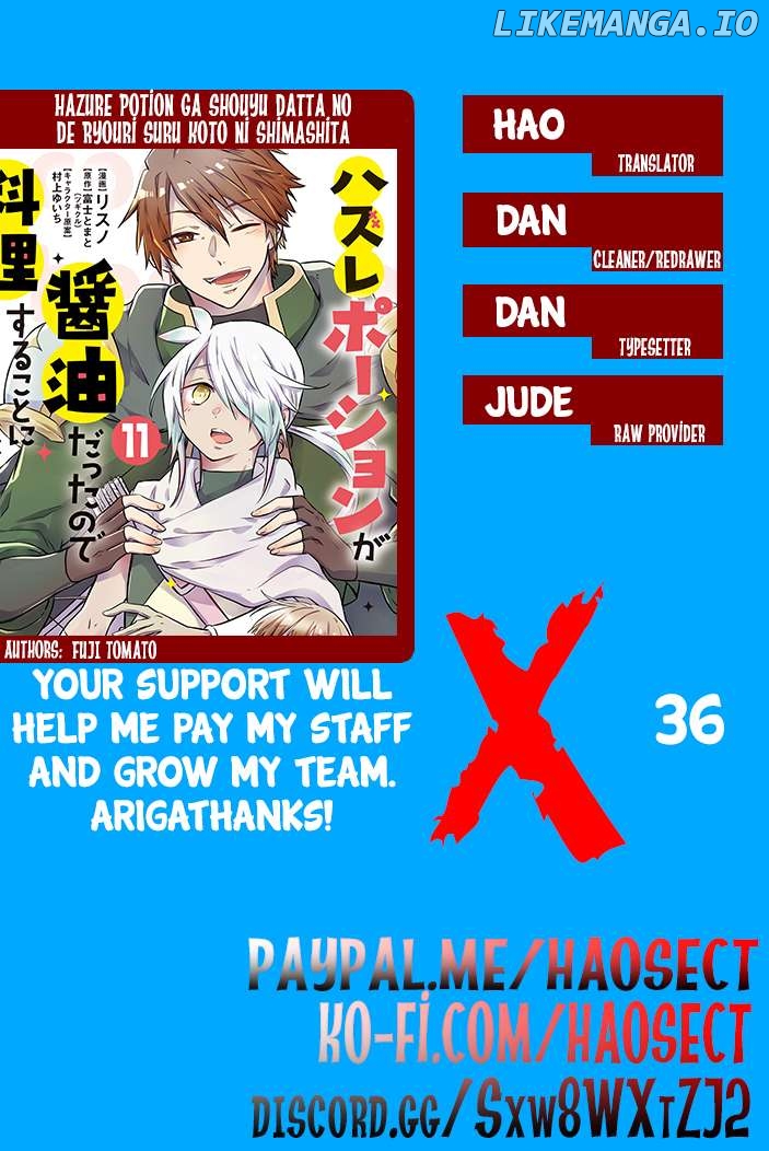 Hazure Potion Ga Shouyu Datta No De Ryouri Suru Koto Ni Shimashita Chapter 36 - page 31