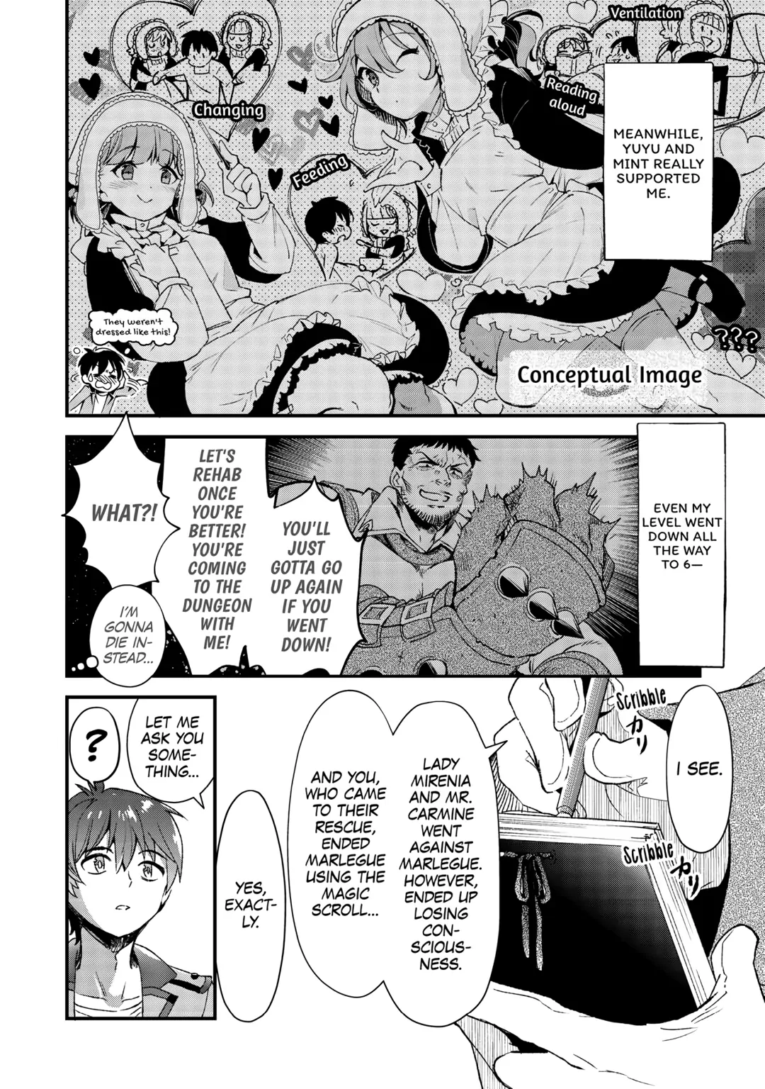Ochikobore “1” Mahou Tsukai Wa, Kyou Mo Muishiki Ni Cheat Wo Tsukau Chapter 28 - page 4