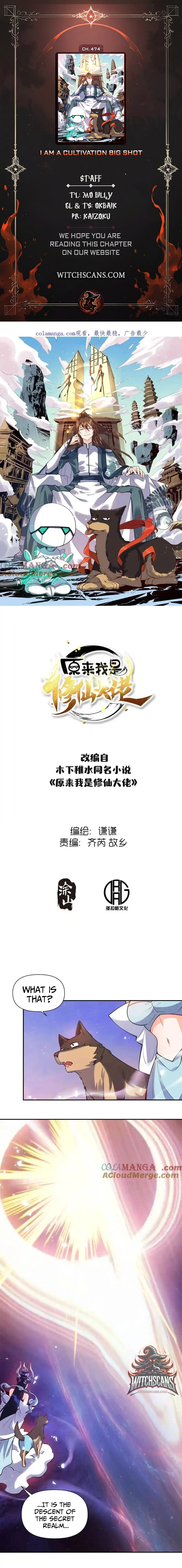 I’m Actually a Cultivation Bigshot Chapter 474 - page 1