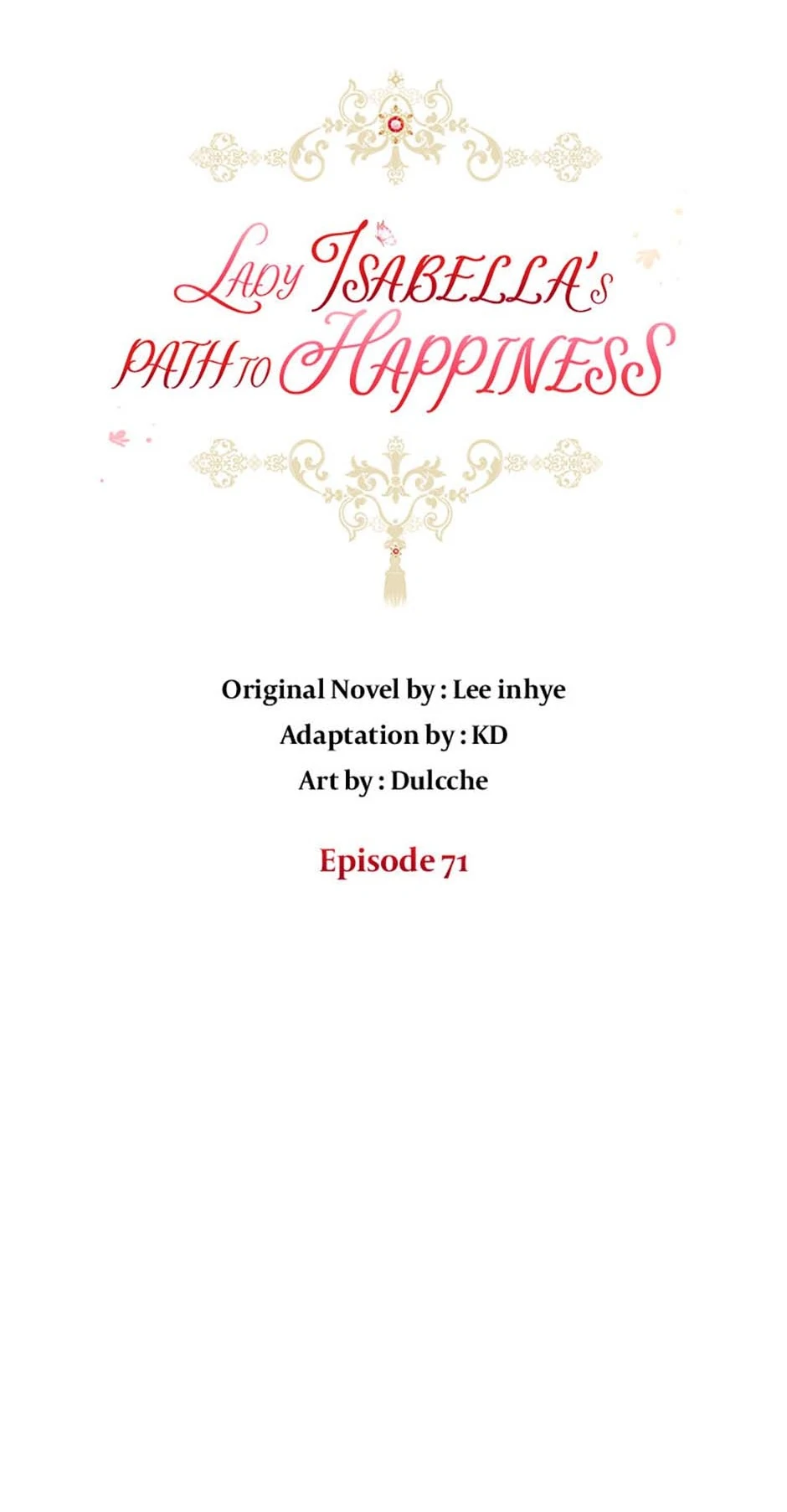 Lady Isabella's Path To Happiness Chapter 71 - page 46