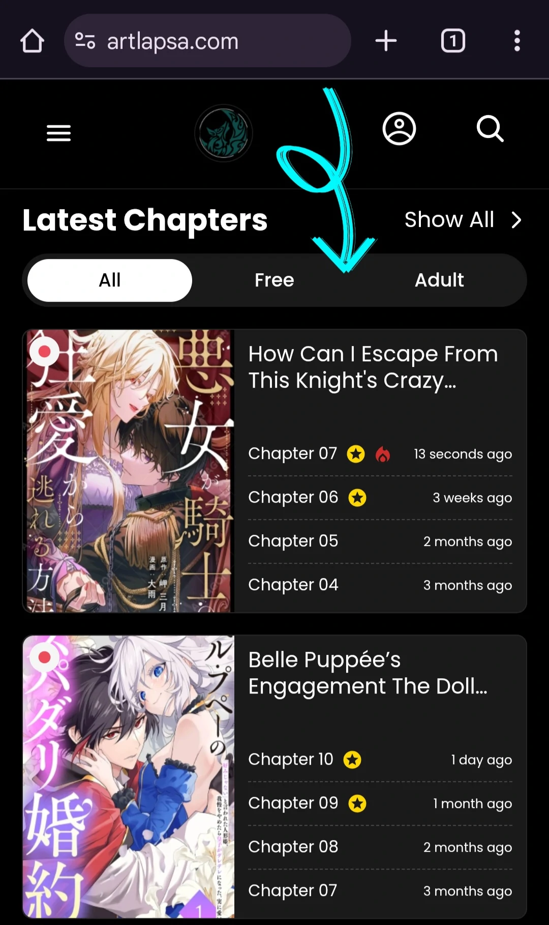 How can I escape from this knight’s crazy love?! Chapter 5 - page 1