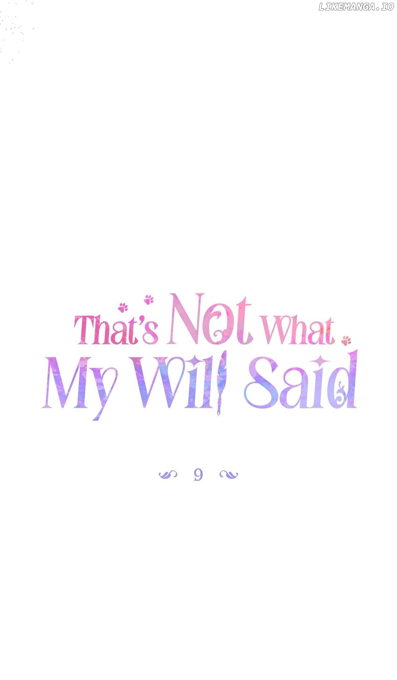 That's Not What My Will Said Chapter 9 - page 44