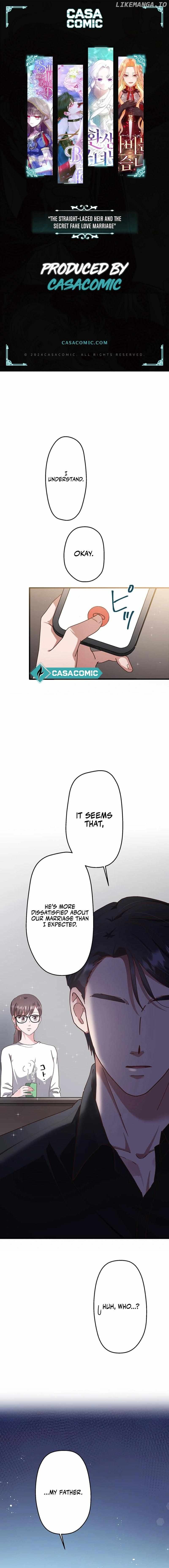 The Straight Laced Heir and the Secret Fake Love Marriage Chapter 7 - page 1