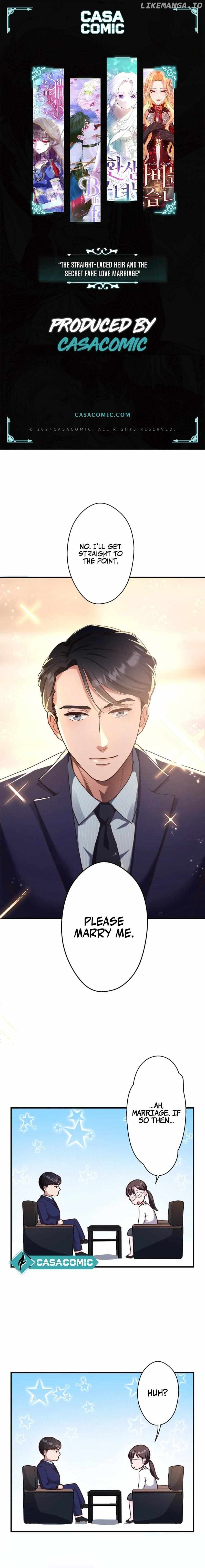 The Straight Laced Heir and the Secret Fake Love Marriage Chapter 4 - page 1