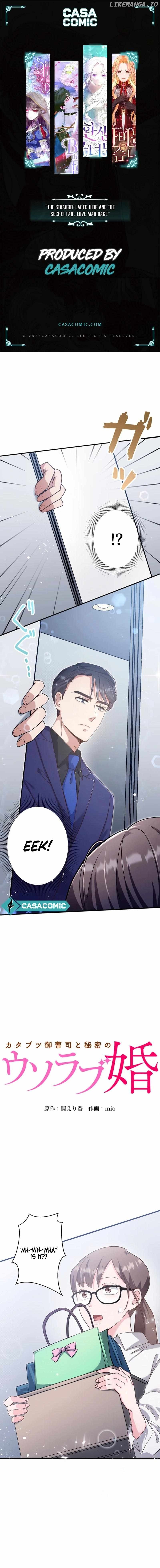 The Straight Laced Heir and the Secret Fake Love Marriage Chapter 3 - page 1