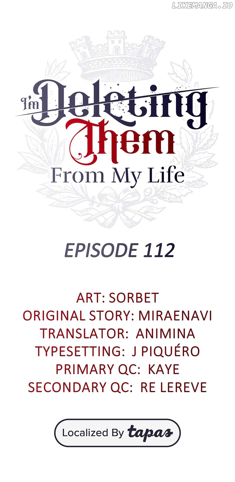 I Will Remove Them From My Life Chapter 112 - page 1