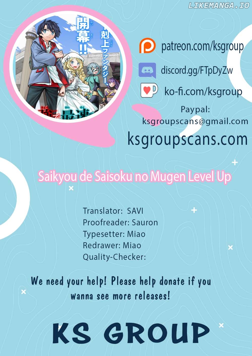 Saikyou De Saisoku No Mugen Level Up Chapter 57 - page 1